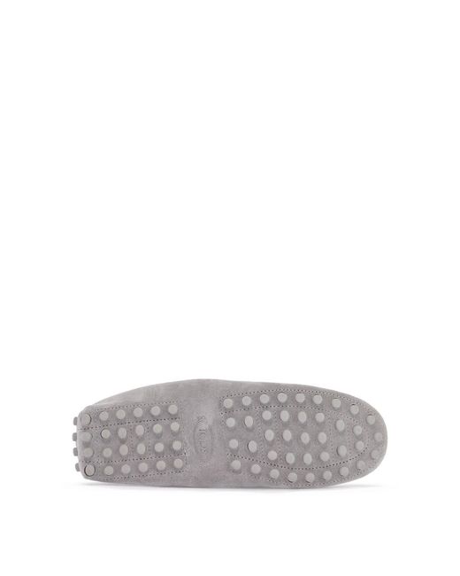 Tod's Gray Gommino Driving Shoes