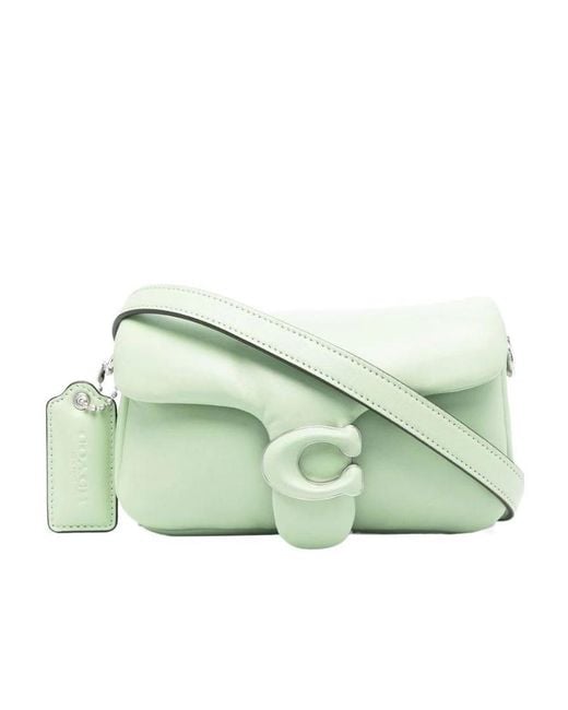 COACH Green Logo Shoulder Bag