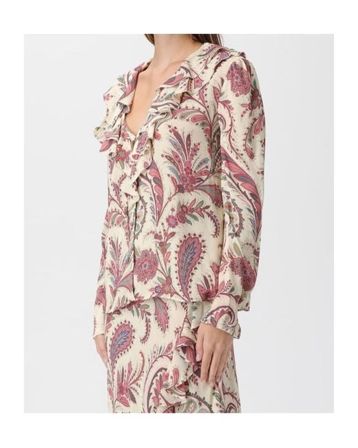 Etro Pink Printed Shirt