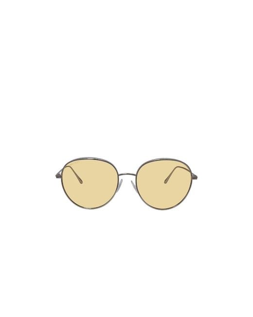 Jimmy Choo Metallic Eyewear Round Frame Sunglasses