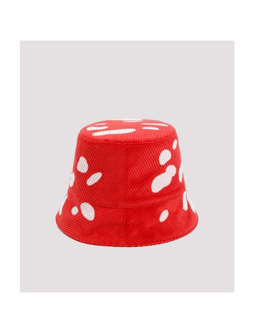 Loewe Red Mushroom Bucket Hat for men
