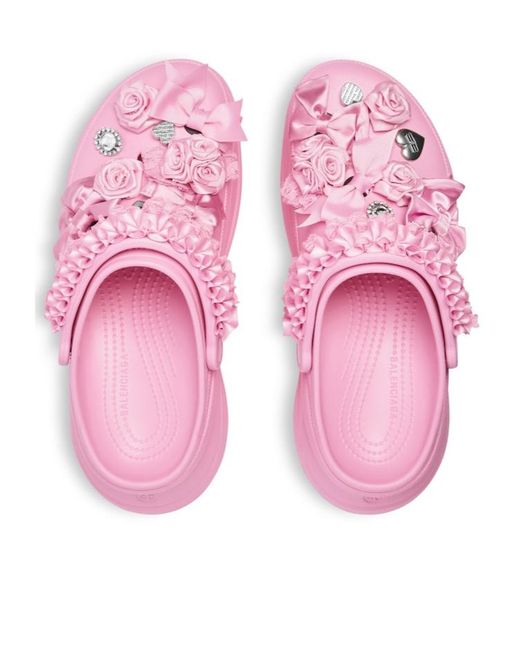 Balenciaga Pink X Crocs X Jibbitz Charms Mules