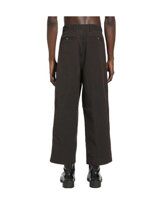 Comme des Garçons Black Comme Des Garçons Homme Pleated Straight Leg Trousers for men