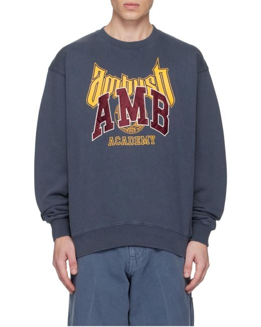 Ambush Blue Graphic Sweatshirt for men