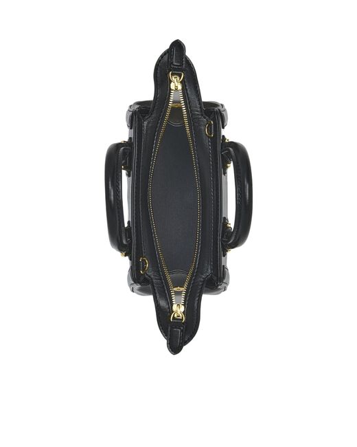 Alexander McQueen Black Birdee Mini Tote Bag
