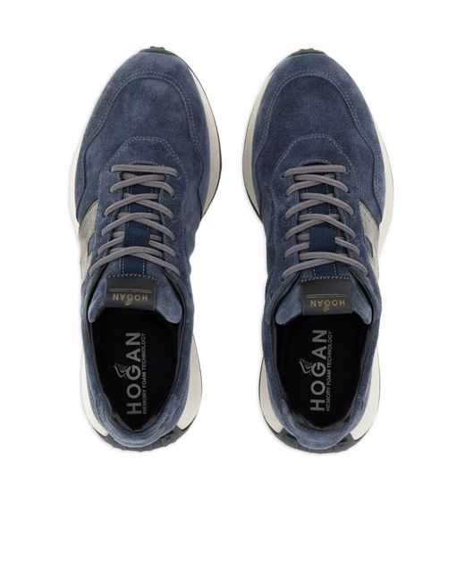 Hogan Blue H601 Lace-Up Sneakers for men