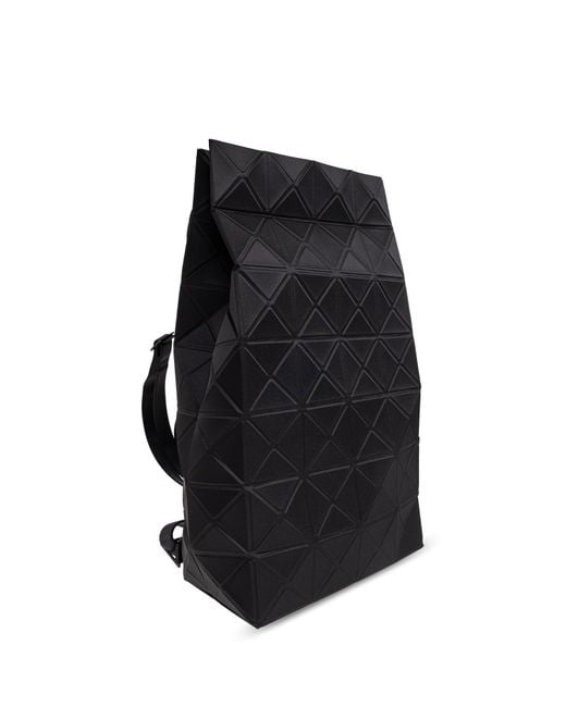 Issey Miyake Black Geometric-Pattern Backpack