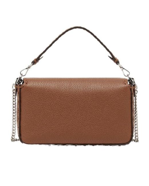 Fendi Brown Selleria Bag With 309 Hand-Sewn Topstitches