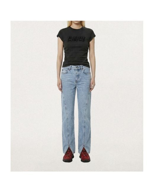 AVAVAV Blue Split Leg Jeans