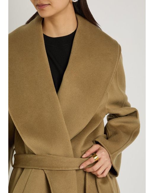 Rohe Natural Double-Faced Belted Wool And Cashmere-Blend Coat