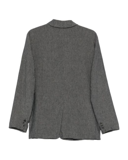 Barena Gray Notched-Lapel Blazer for men