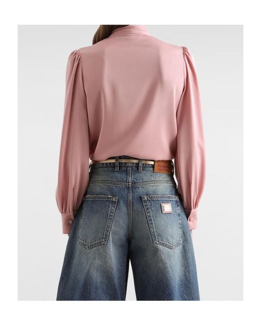 Dolce & Gabbana Pink Long Sleeve Shirt