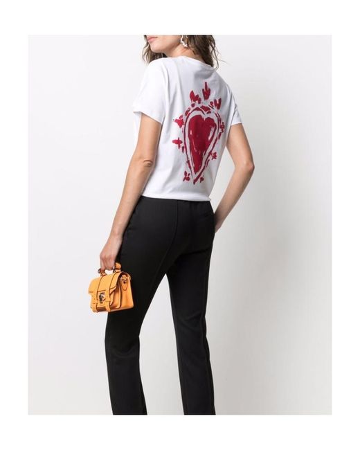 McQueen White Logo Print T-Shirt