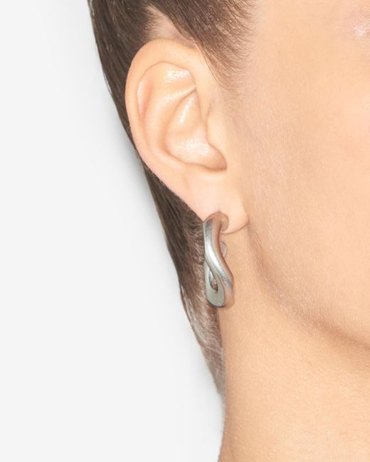 Isabel Marant Metallic Logo-Engraved Earrings