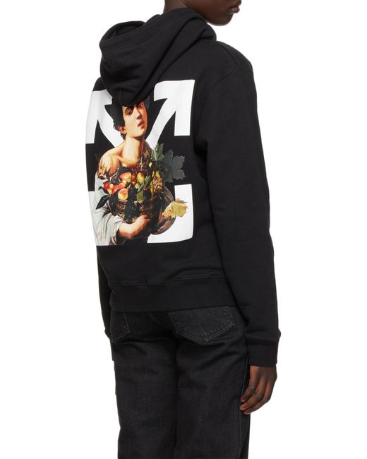 Off-White c/o Virgil Abloh Black Caravaggio Boy Hoodie for men