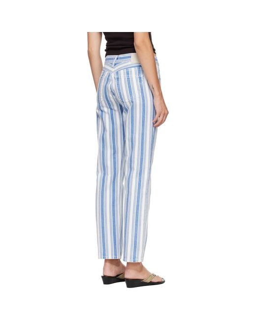 Citizens of Humanity Blue Anissa Striped Jeans