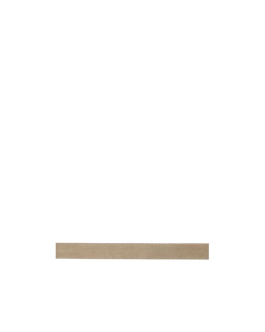Totême White Swirl Suede Belt