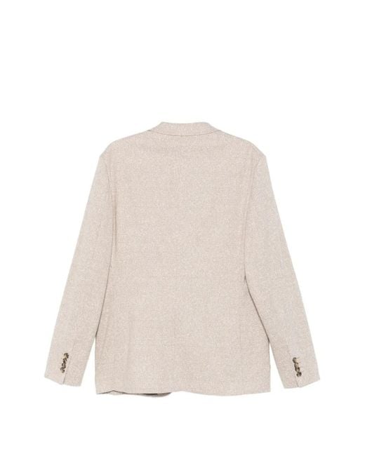 Etro Natural Checked Two-Button Blazer for men