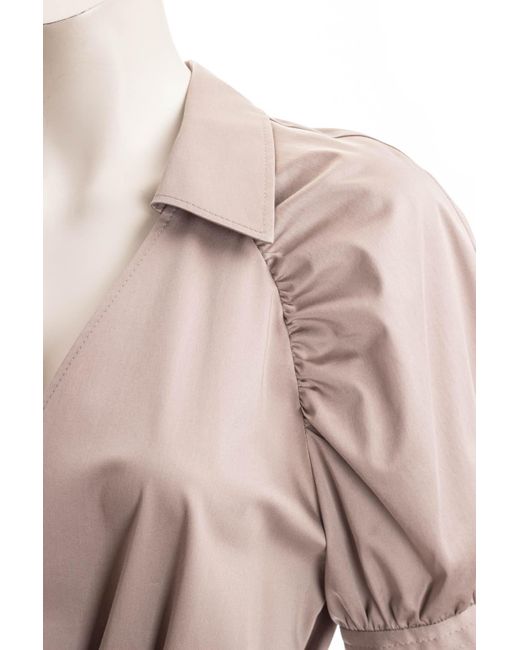 Boss Pink Belted Satin Midi Dress