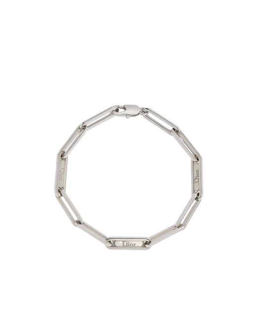 Dior Metallic Link Chain Link Bracelet for men
