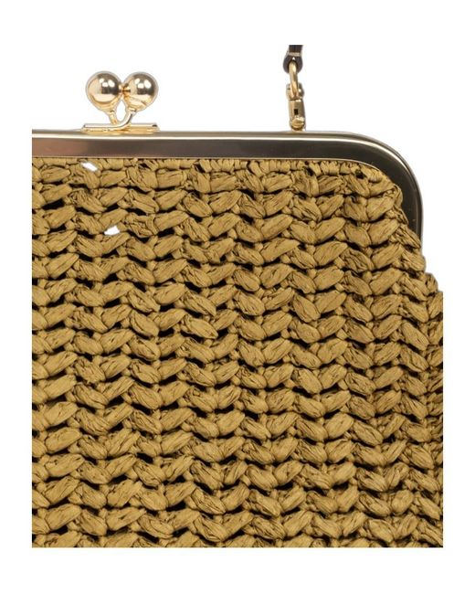 COACH Natural Shoulder Bag "Kisslock 27"
