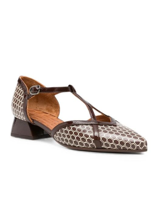 Chie Mihara Brown Pointed-Toe High-Heeled Sandals