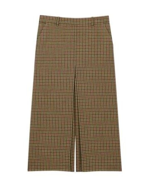 Saint Laurent Green Plaid Wool Skirtpants