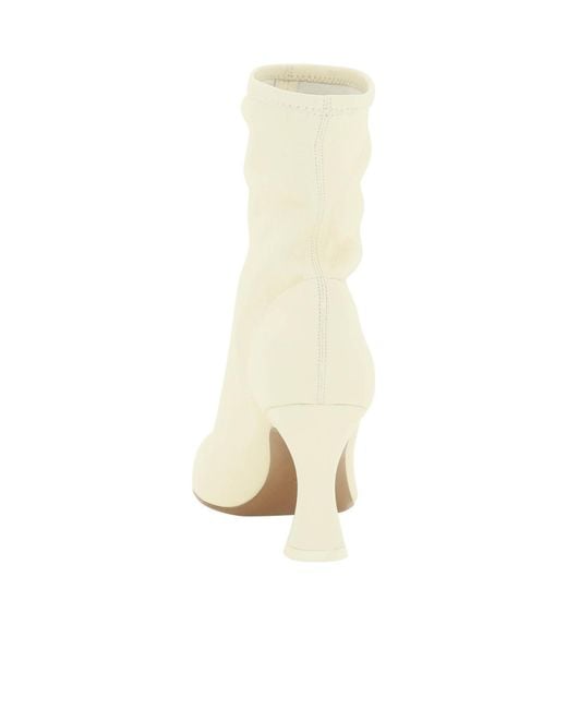 Neous Natural Square-Pointed Ankle Boots