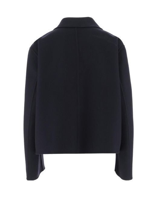 Jil Sander Blue Buttoned Jacket