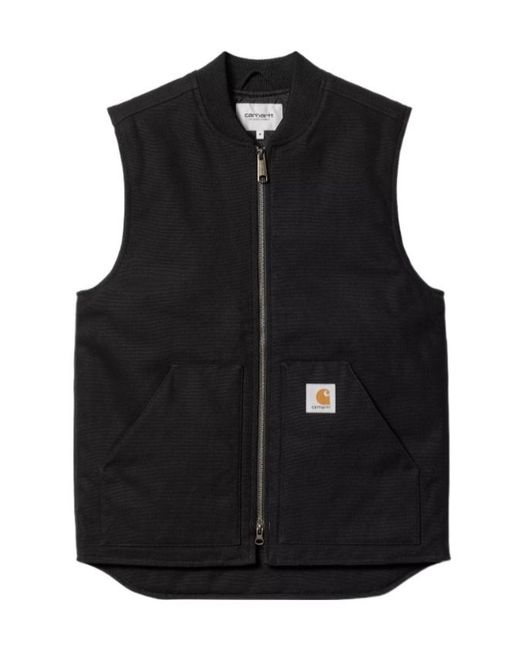 Carhartt Black Zip-Front Pocket Vest for men