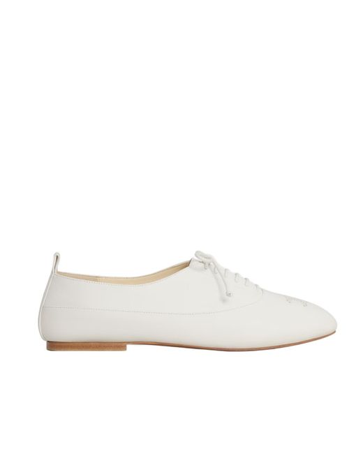 Céline White Lise Perforated Triomphe Richelieu