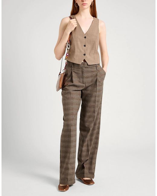 MAX&Co. Natural Single-Breasted Vest