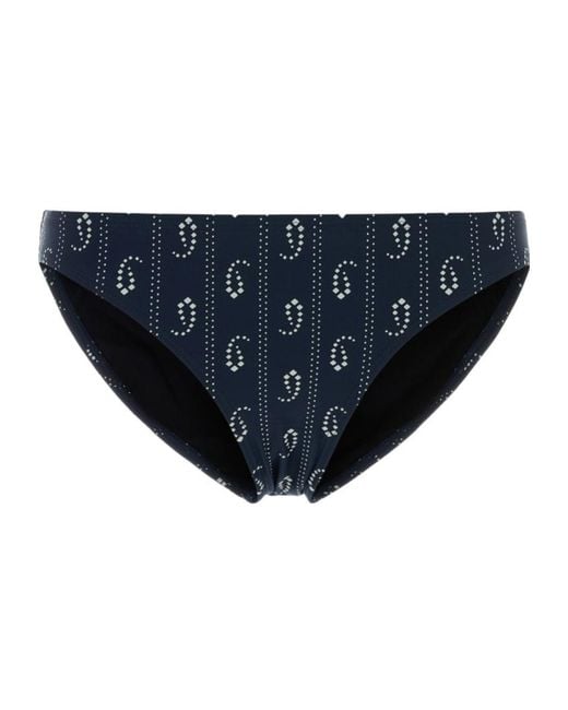 Tory Burch Blue Printed Bikini