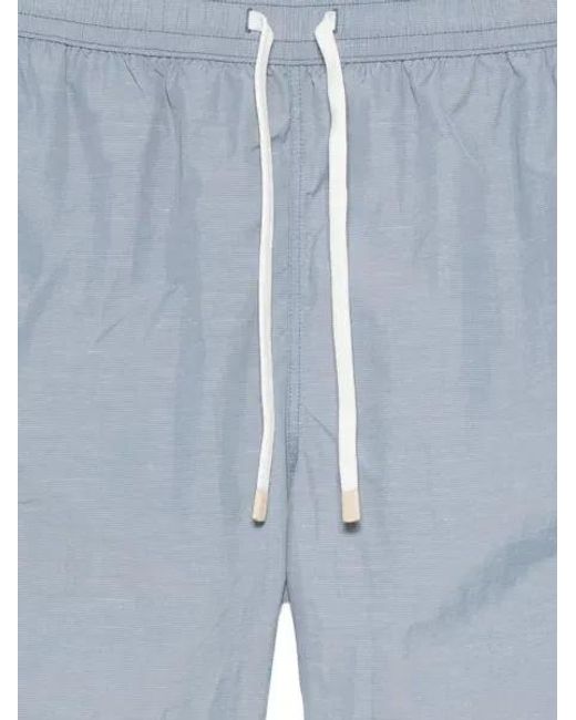 Eleventy Blue Drawstring Swim Shorts for men