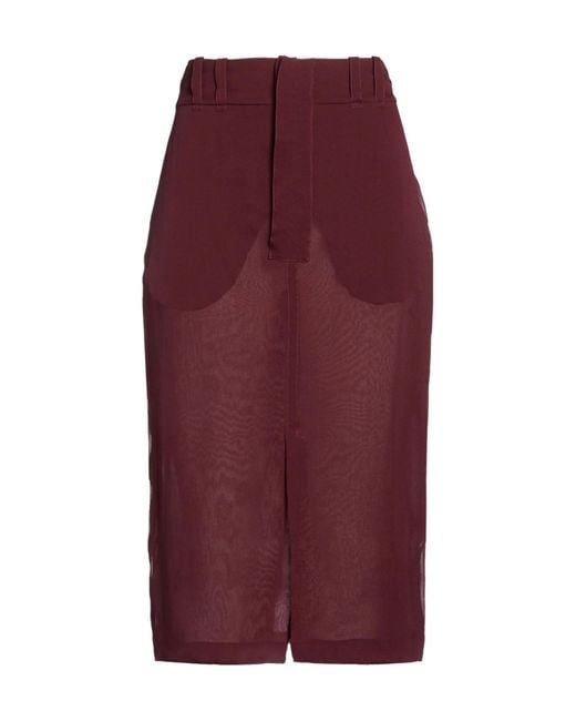 Saint Laurent Purple Simple Solid Color Skirt