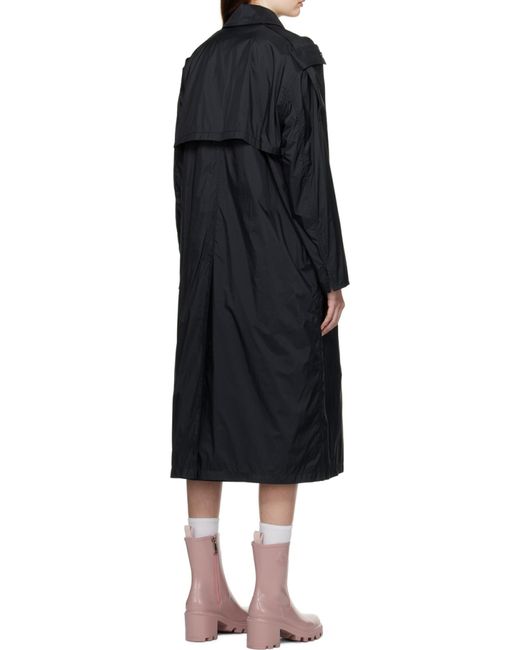 Moncler Black Deva Trench Coat