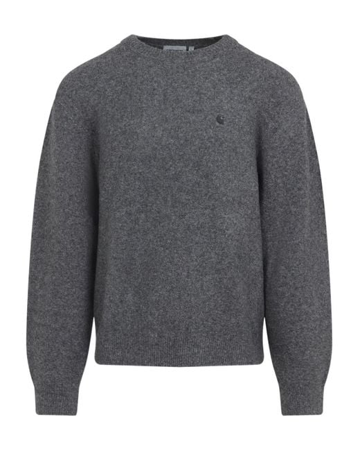 Carhartt Gray Curtis Logo Sweater for men