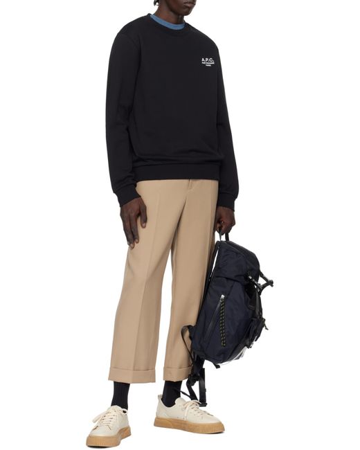 A.P.C. Blue Treck Buckled Drawstring Backpack for men
