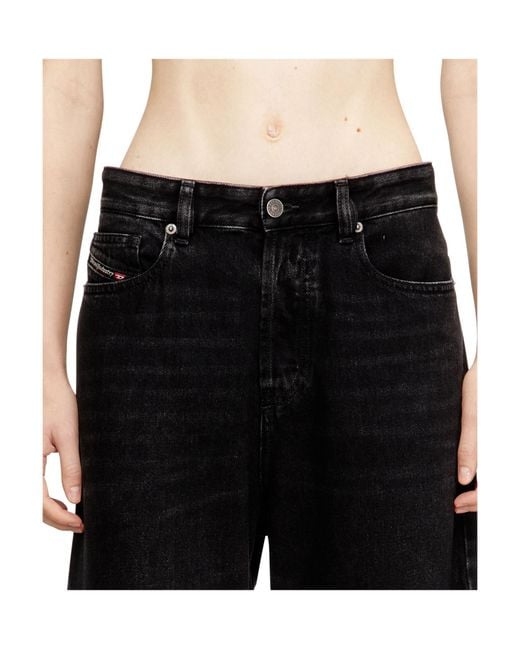 DIESEL Black 1996-D-Sire Wide Leg Jeans