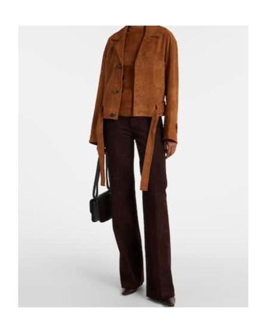 Stouls Brown Miuccia Suede Top
