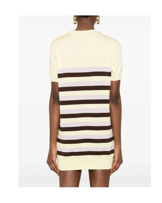 Gucci White Knitted Dress