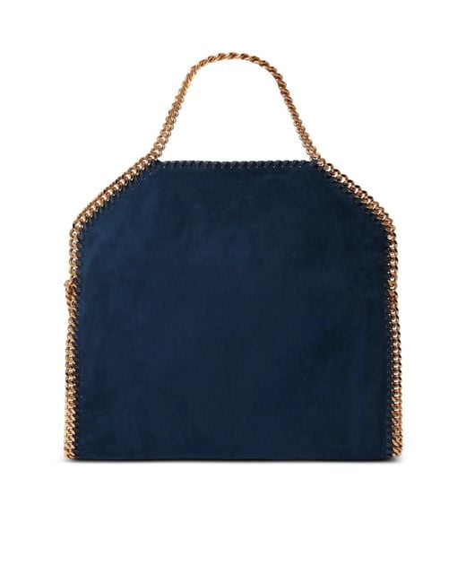 Stella McCartney Blue Falabella Chain-Trim Tote Bag