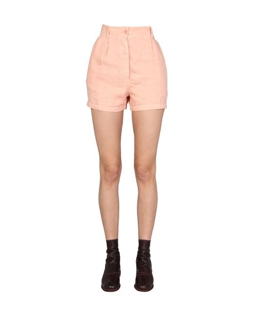 Aspesi Pink Front Pocket Shorts