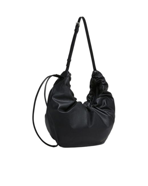 Marni Black Scrunchie Medium Hobo Bag