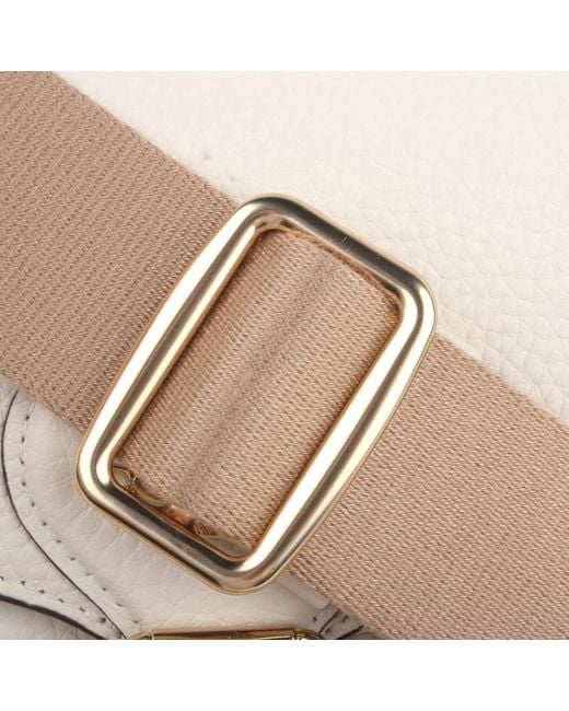 COACH Natural Amelia Saddle Shoulder Bag
