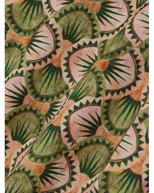 Saloni Multicolor Printed Cotton Poplin Cropped Shirt