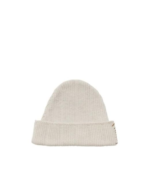 Marni White Wool Mending Beanie for men