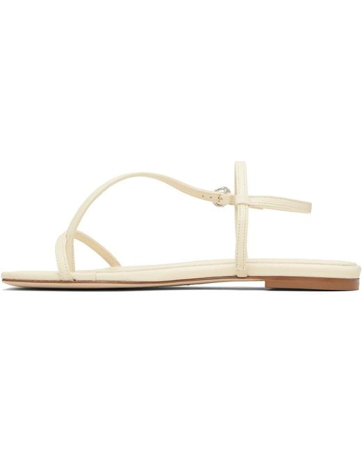 Aeyde White Strappy Sandals