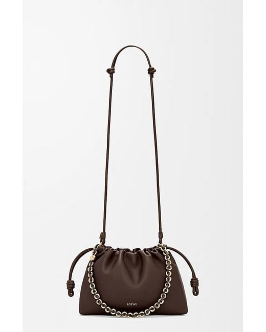 Loewe Brown Medium Flamenco Purse Bag
