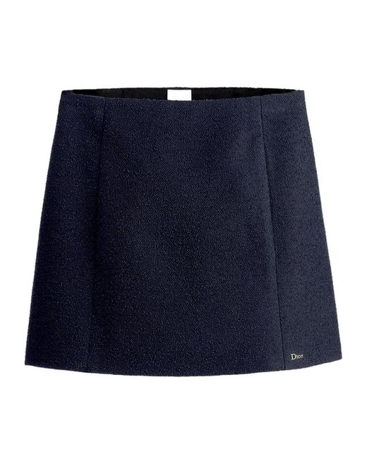 Dior Blue Flared Miniskirt